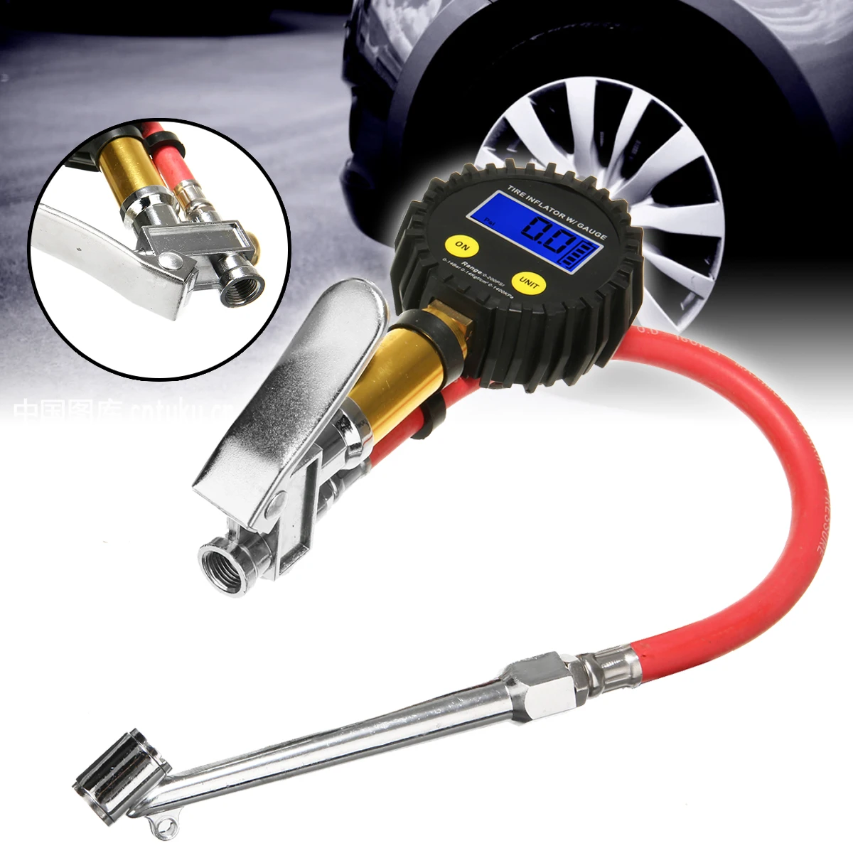 Воздушный компрессор Mayitr измеритель давления в шинах с ЖК-дисплеем для двигателя