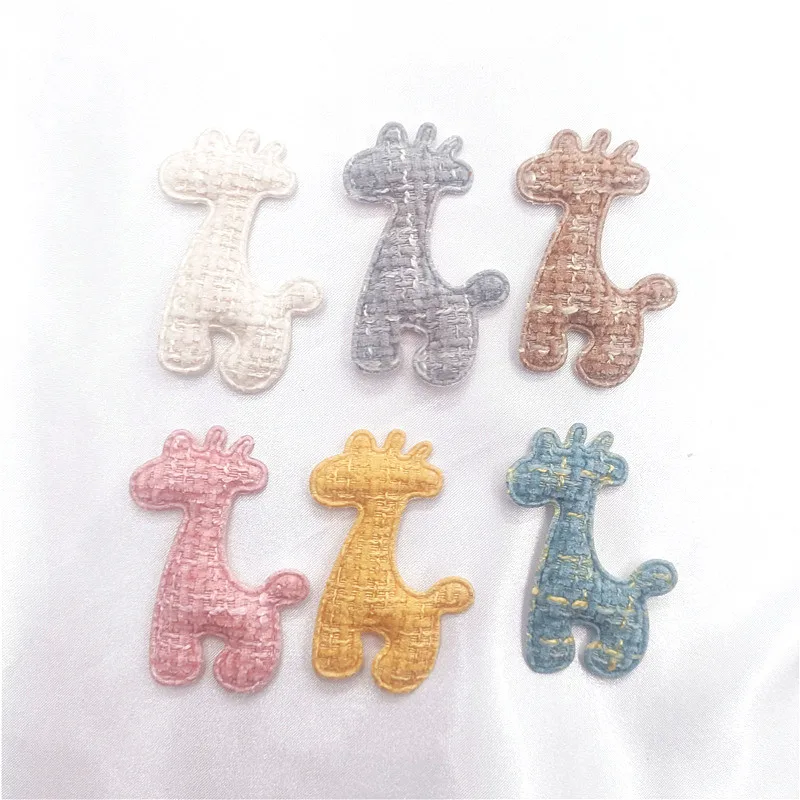 

200Pcs/Lot 3.5*6CM Lattice Deer Patches Applique For DIY Headwear Hair Clips Decor Baby Clothes Accessoies