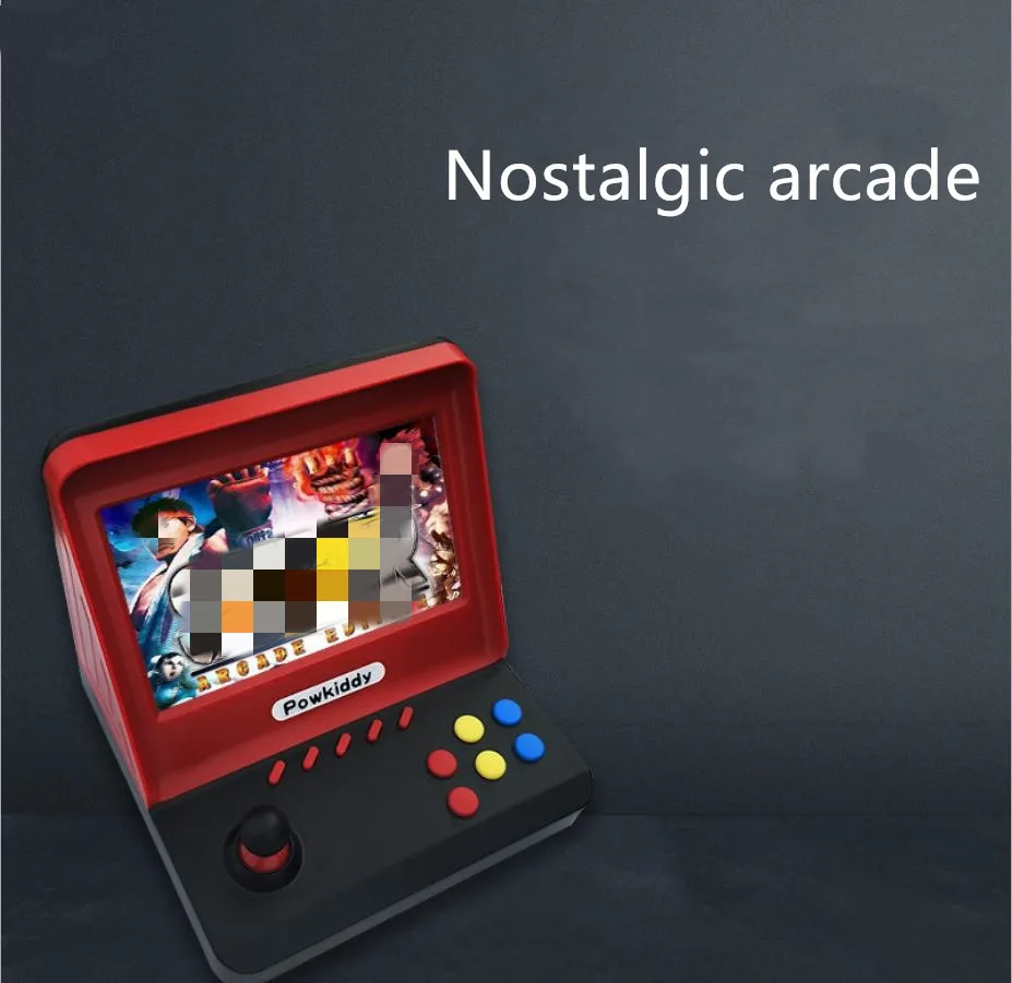 Powkiddy 7 дюймов Большой экран Ретро Мини Портативная Аркада для GBA ностальгическая