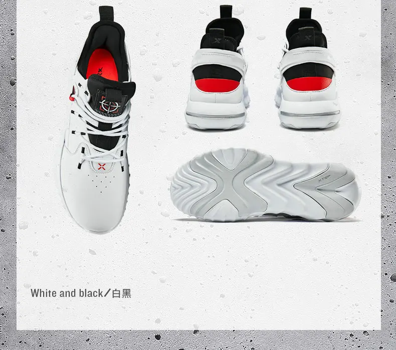 Xtep Men's High Top Basketball Shoes Autumn Winter Non-slip Shoes Men's Comfortable Breathable Sports Shoes 881419129517