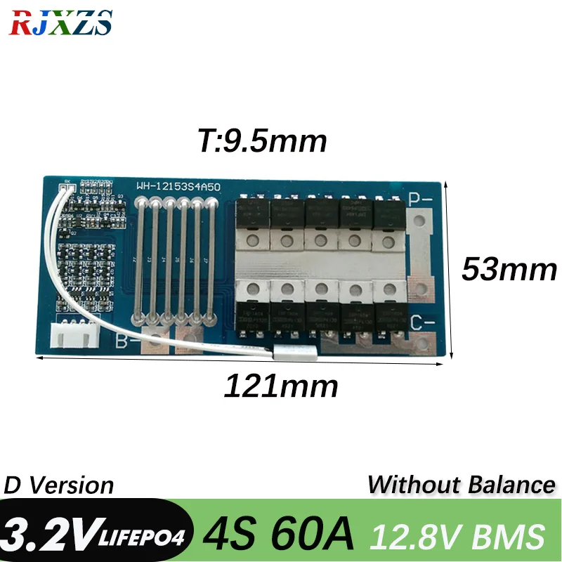 Фонарь 60A LiFePO4 12 8 V 26650 18650 BMS Защитная панель с рисунком фонарь для 12V Cell Pack |