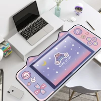 80x30cm anti slip rubber mousepad cute cartoon cat ear thickened mousepad gaming keyboard mousepad for notebook pad for boy girl