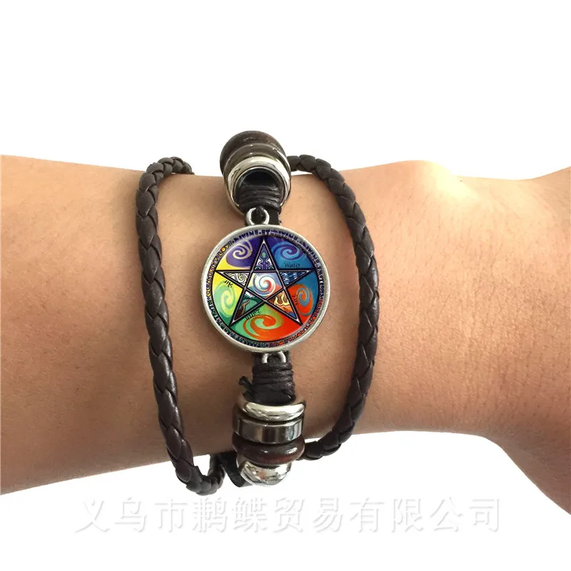 Черная/коричневая оккультистическая звезда знак пентаграммы сатановая