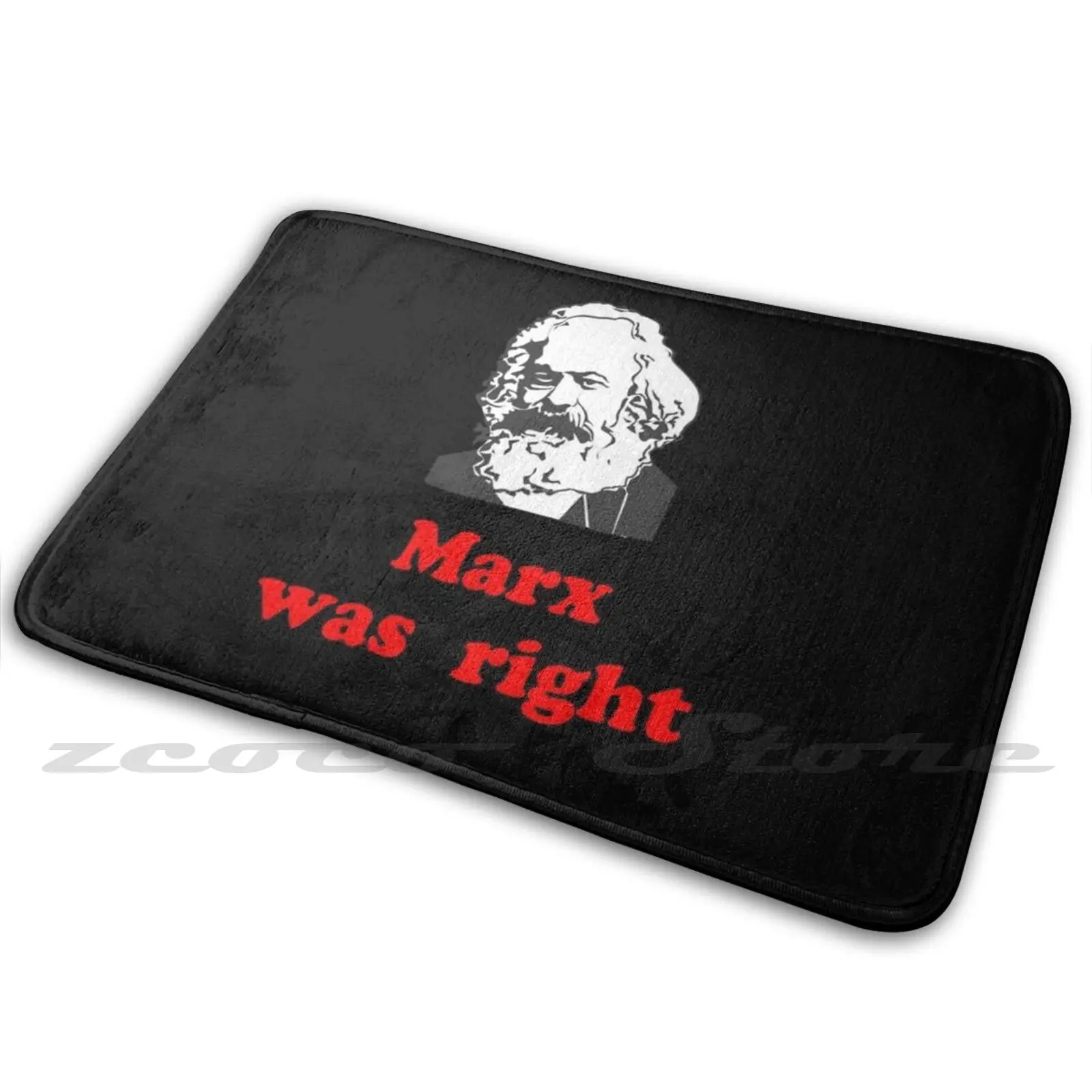 Коврик Marx Was Right #3 нескользящий коврик впитывающий воду дверной Rw2838 Энгельс Ленин