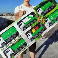 childrens large sprinkler cars toy set can spray garbage truck sweeping city sanitation truck fireman boy toys educational toy