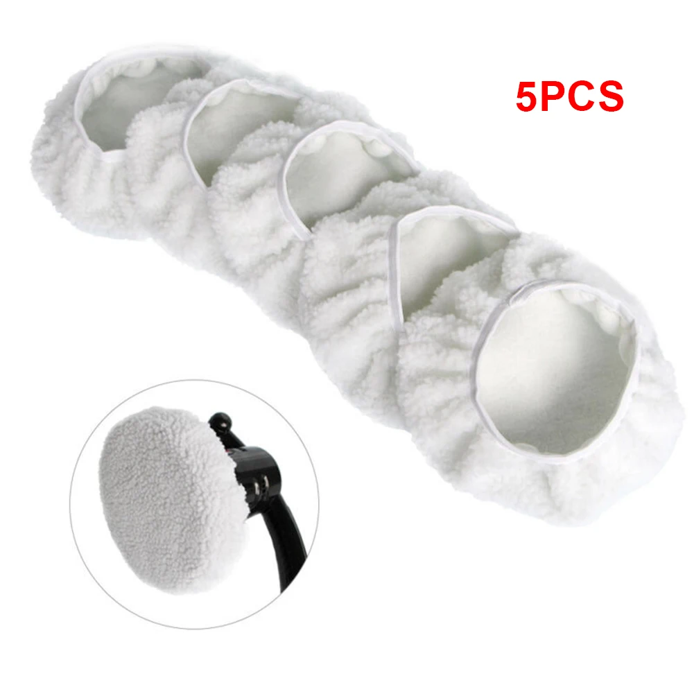 

Buffing Polishing pad Microfiber Cleaning Auto 5PCS 5-6inch Synthetic Wool