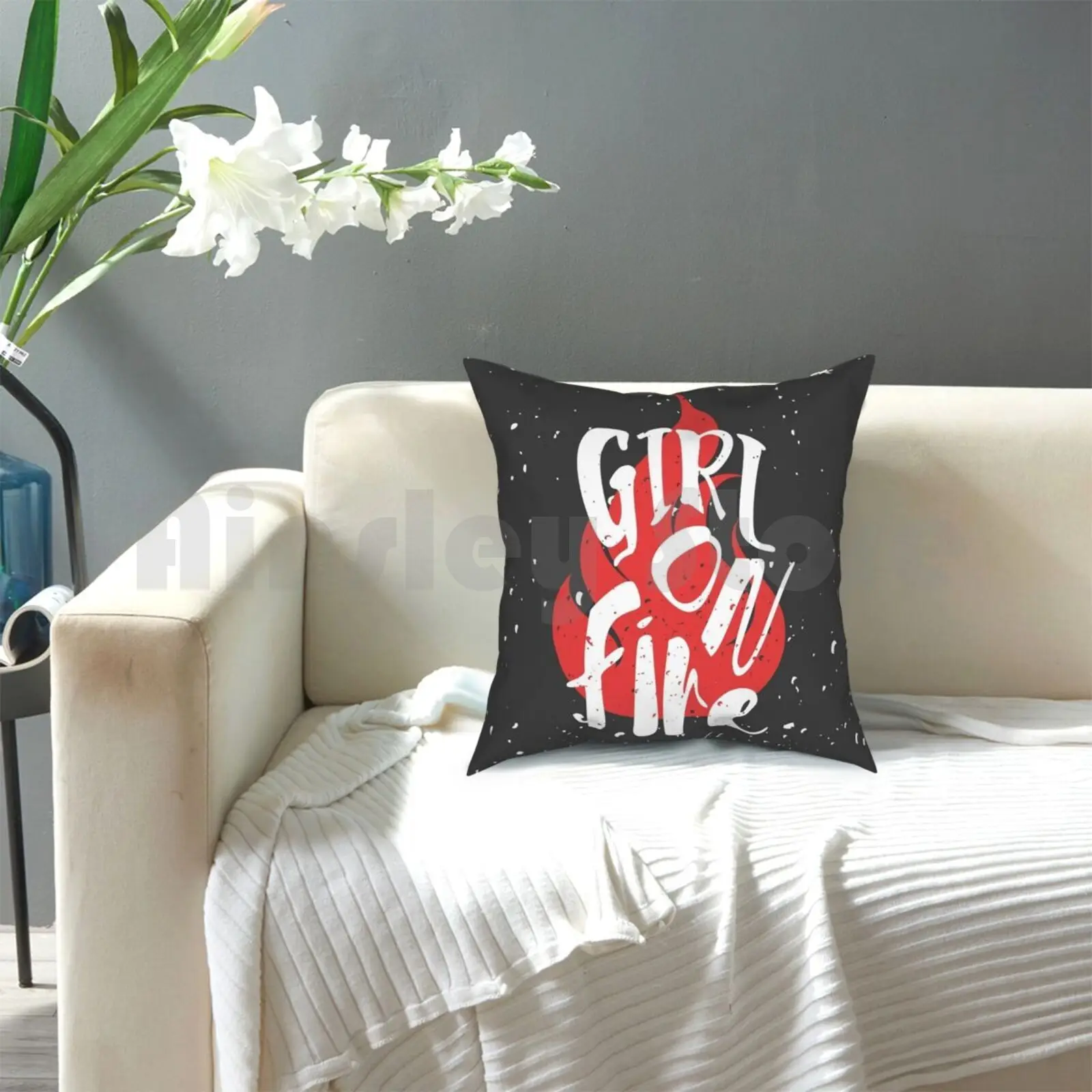 Детская мягкая подушка с рисунком для Голодных игр