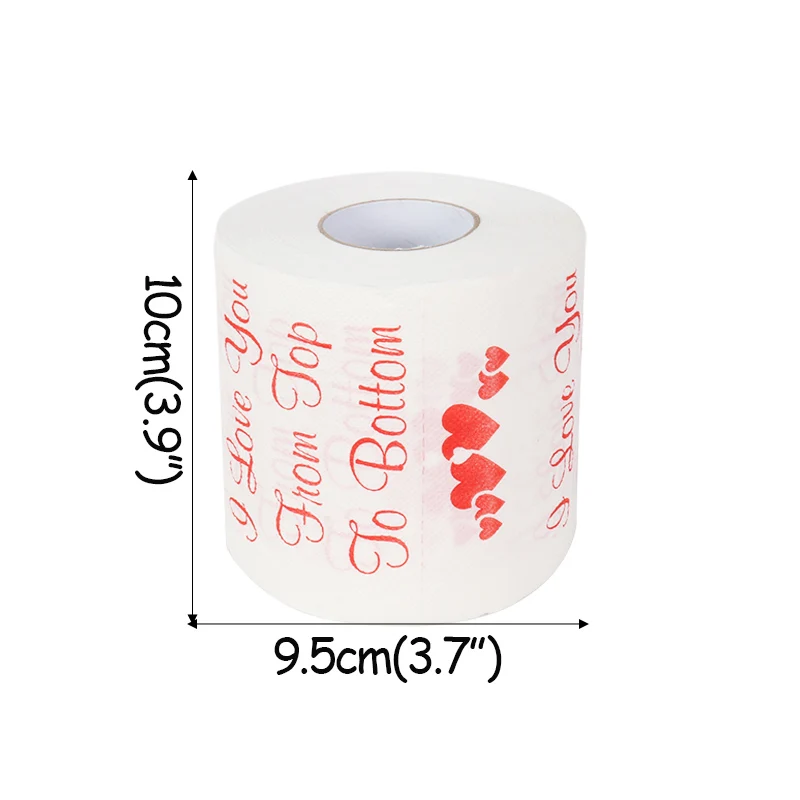 

Wedding Decoration Toilet Roll Paper I Love You Napkin Valentine's Day Marriage Engagement Party decor Tissue Home Roll Paper