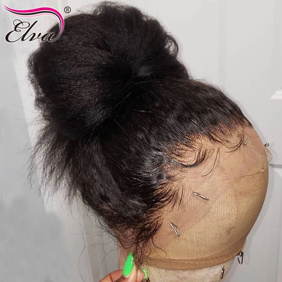 Elva Hair кружевные передние парики из человеческих волос для черных женщин