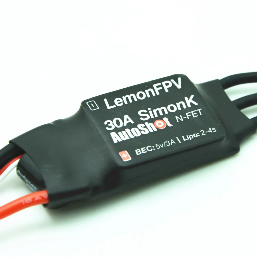 Контроллер скорости LemonFPV 2-4S Lipo 30A SimonK ESC w/ 3A 5V UBEC для F450 F500 RC квадрокоптера | Игрушки
