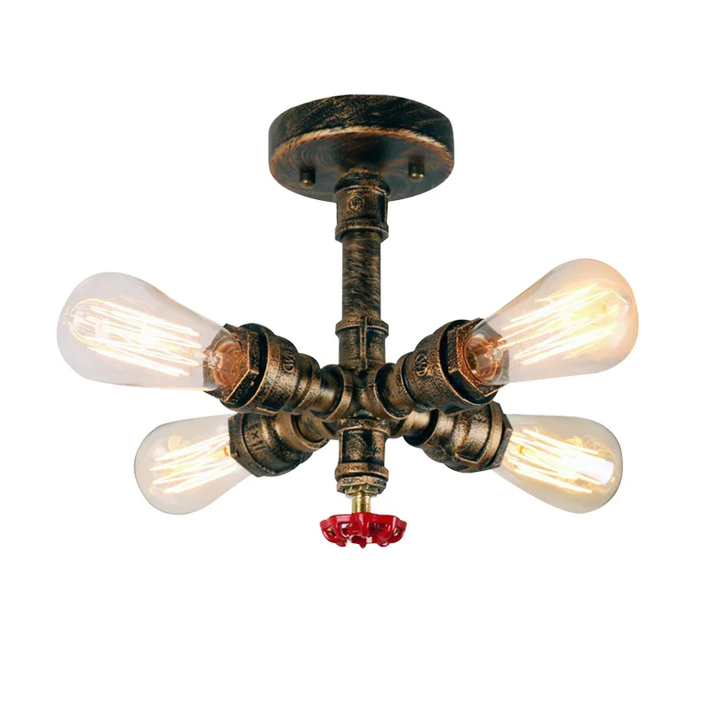 Loft Industrial Ceiling Lights American Country Retrowaterpipe Retro Lamps LED Edison Lamp Home Lighting | Освещение