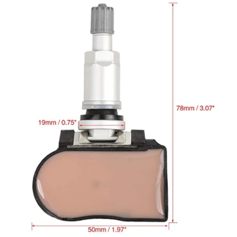 

GX631A159AA A2C93315301 Tire Pressure Sensor 4 Pieces 43HZ TMPS for Land Rover Range Rover Jaguar F