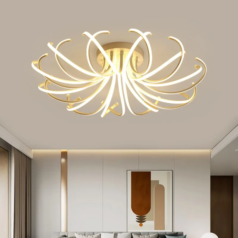 

Modern remote control LED ceiling light acrylic ceiling light suitable for indoor lighting fixtures in living room and bedroom