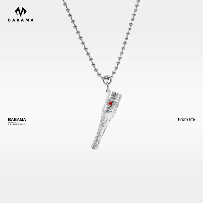 

Babama necklace men's hip-hop ins women's hippop chain couple pendant men's cigarette butt pendant gift