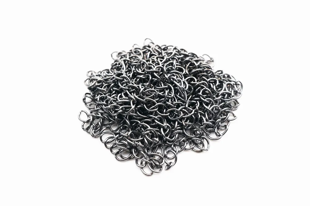 gun black chain 50 шт., 6 цветов, удлинитель колье удлинитель браслета, удлиняющие хвосты, сделай сам, для рукоделия, для изготовления ювелирных изделий, подходящие разъемы HK021 - Цвет: gun black chain