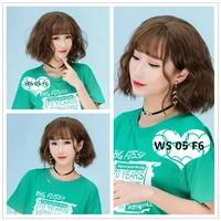 your style 9 colors synthetic short wavy bob wigs womens brown black natural hair wigs female heat resistant fiber