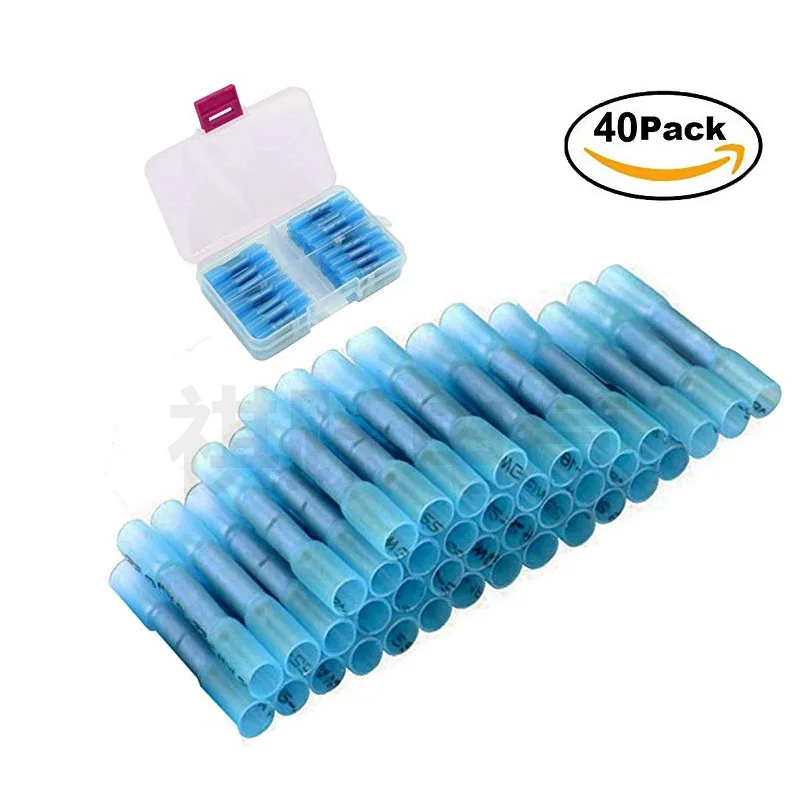 В штучной упаковке водонепроницаемый Соединительный терминал 40 шт. синяя