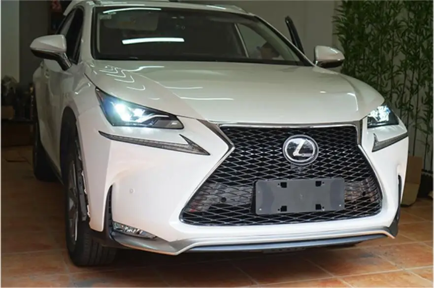Автомобильная фара bupmer для Lexus фары NX200 NX200T NX300T автомобильные аксессуары все в светодиодный противотуманный фонарь для Lexus фары