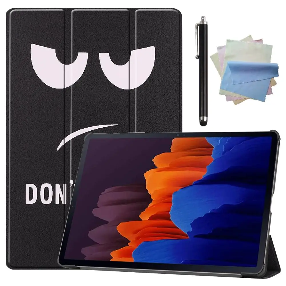 Для Samsung Galaxy Tab S7 Plus S7plus T970 T975 T976 12 4 ''чехол 2020 Auto Sleep/Wake up искусственная кожа Sta +