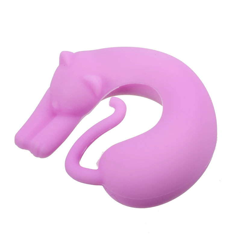 6 шт. силиконовые милый кот вина Стекло тег Творческий животных пить стакан с