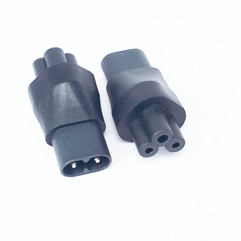 Адаптер питания IEC 3Pin мама к 2Pin папа 320 C6 C8 адаптер C7 C5 2 контактный