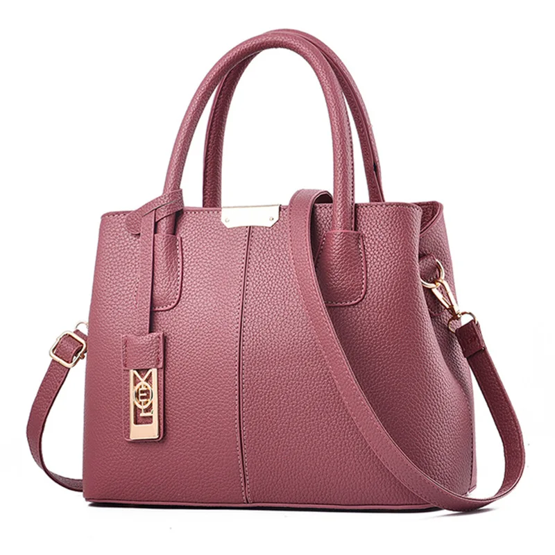 Rubber Pink Handbag Bolsa feminina роскошные сумки из натуральной кожи для женщин из искусственной кожи сумки от известных дизайнеров; большая сумка на плечо сумка-тоут сумка через плечо в винтажном стиле сцепления мешок Черная кожа сумка - Цвет: Rubber Pink Handbag