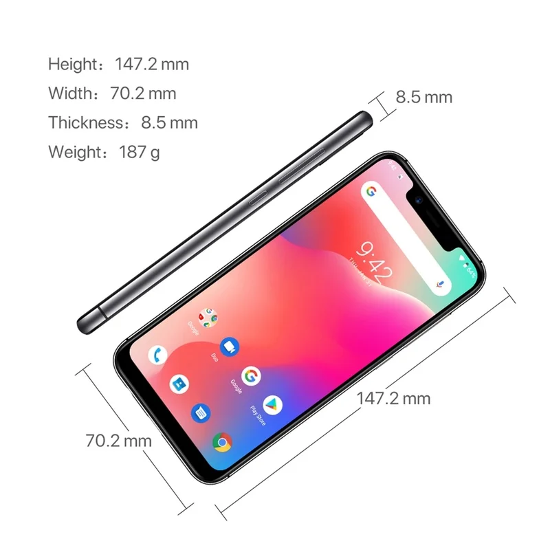 UMIDIGI A3 PRO смартфон с 5 7 дюймовым дисплеем четырёхъядерным процессором MT6739 ОЗУ 3 ГБ