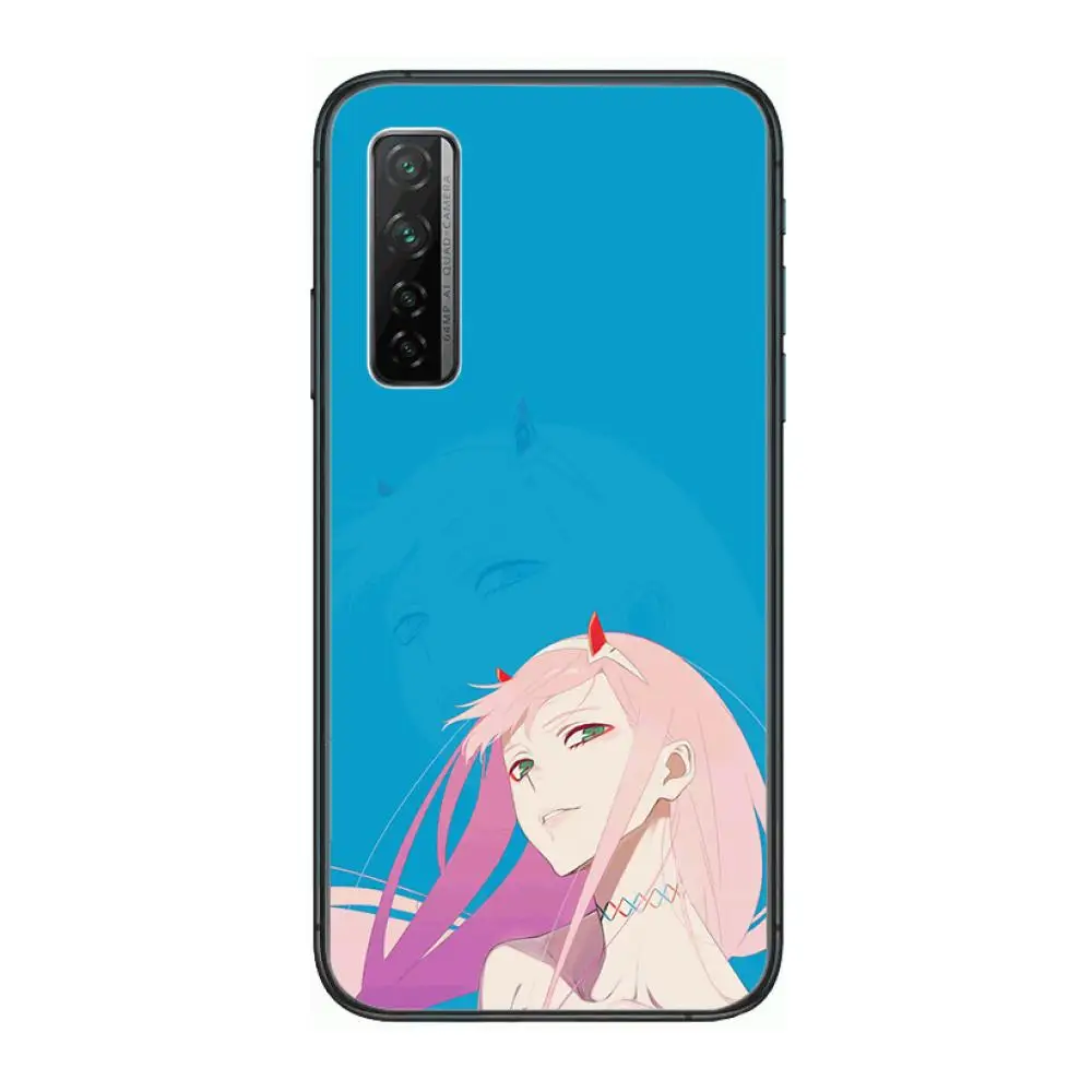 

Zero Two 02 anime style Phone Case For Huawei mate 40 30 10 20 40 8 9 Lite Z Pro Black Etui 3D Coque Painting Hoesjes 5g black