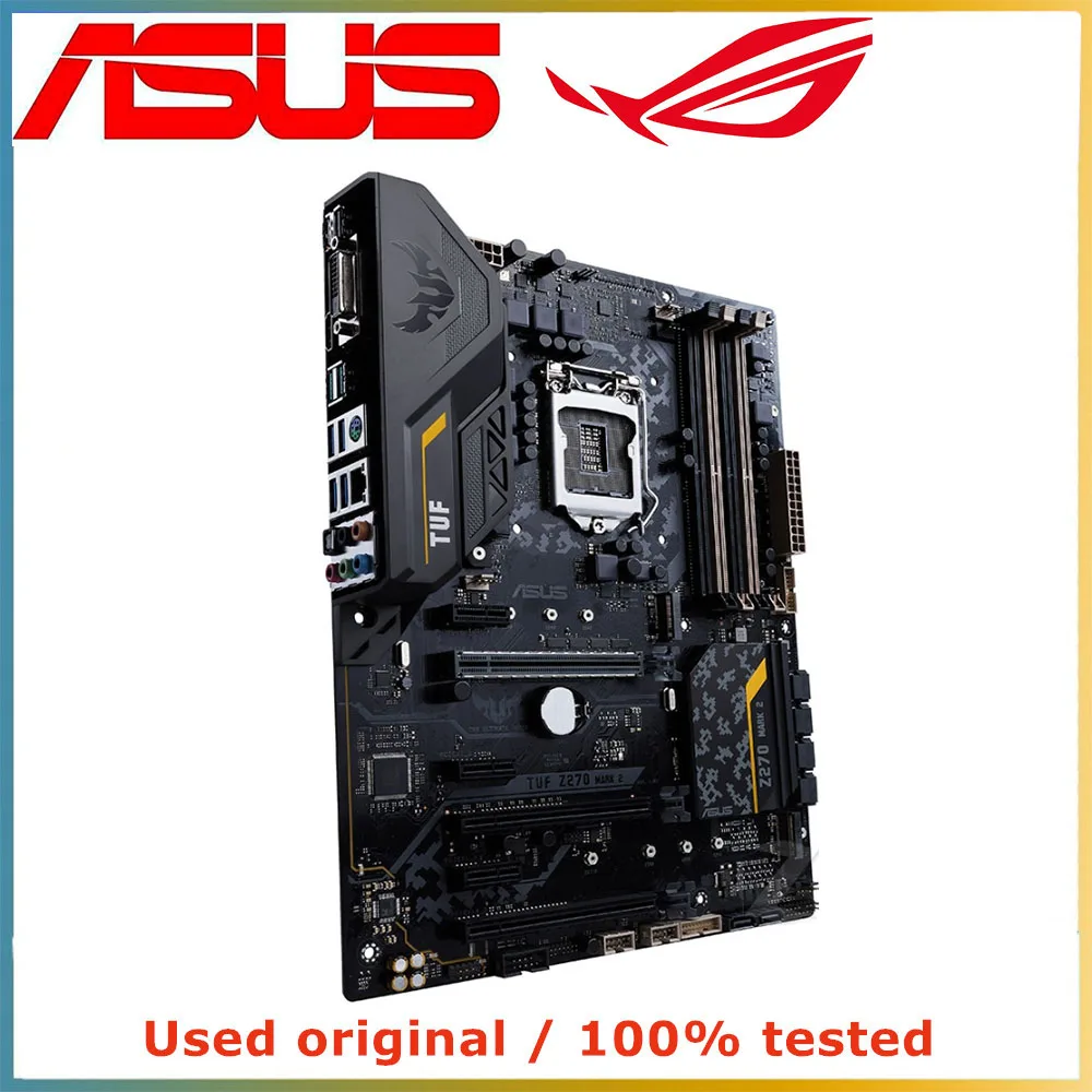 Для процессора Intel Z270 LGA 1151 для ASUS TUF MARK 2 материнская плата компьютера LGA1151 DDR4 б/у