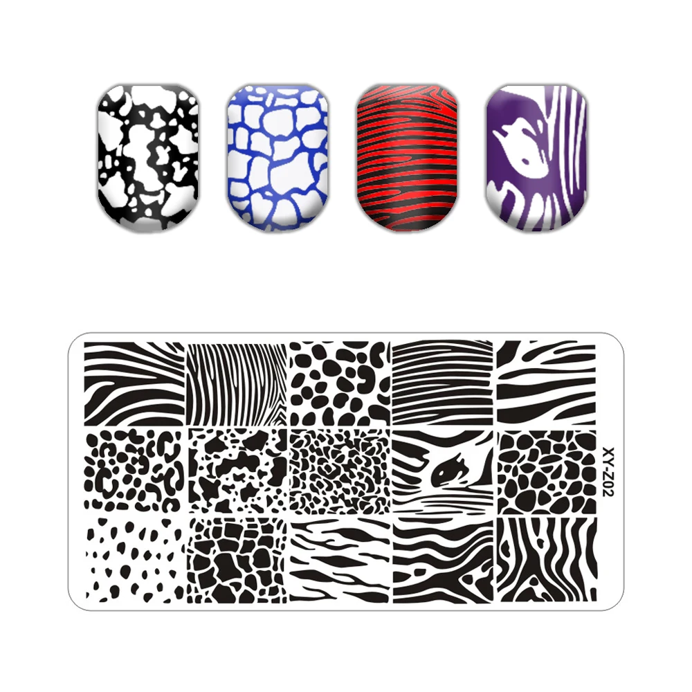 Nail New Design 6x12 см размер цветок штамп пластины для лака DIY штамповка пластина ногтей