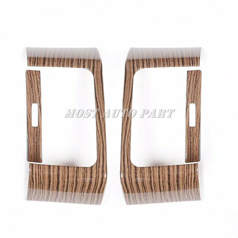 

ABS Carbon Sands Wood Grain Red Ash Wood Grain Inner Side Air Conditioning Vent Cover For Land Rover Range Rover Sport 14-17