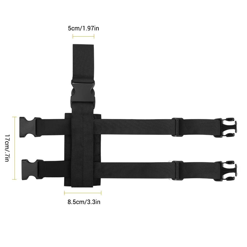Tactical Molle Drop Leg Platform &ampamp Handgun Holster Adjustable Module Gun Pouch Universal Pistol for Left/Right | Спорт и