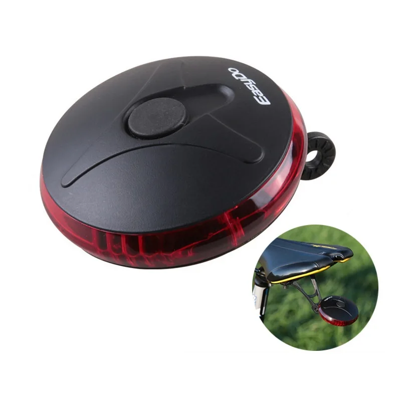 

High Bright Wide-angle Rear Bike Light 6 Led Lamp MTB Bicycle Light Taillight Quick Installation UFO Rear Seat Lamp