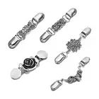 Кардиган Ретро зажим свитер зажим Для женщин филигрань тюльпан задней части платья зажим для шали