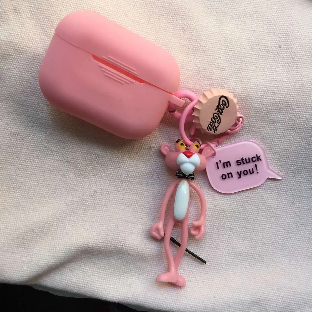 Чехол для Air pods 1/2 для AirPods Pro с милым рисунком и кольцом для ключей, роскошные аксессуары, брелок, силиконовый чехол s, чехол для наушников