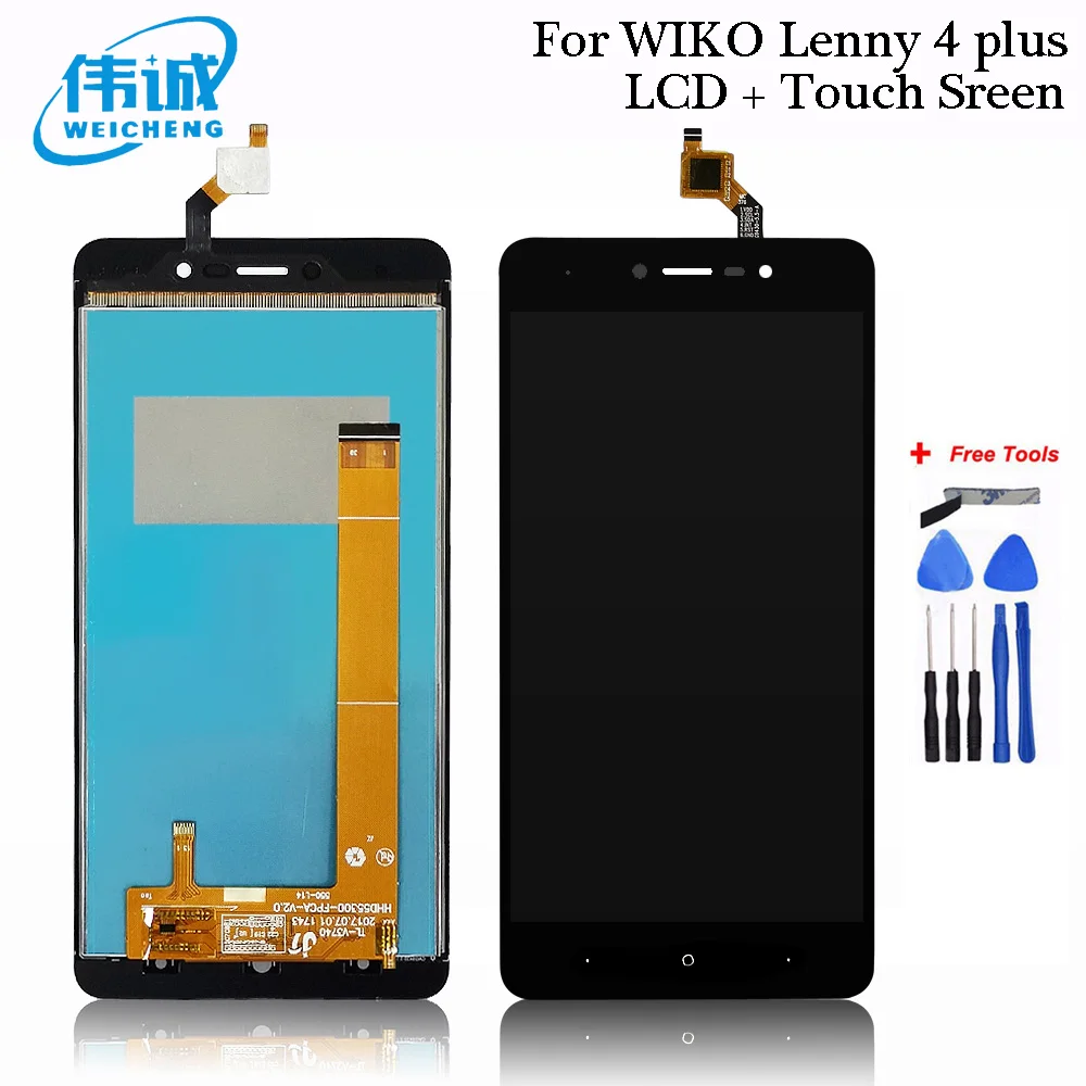 Кожаный чехол-бумажник для Wiko Lenny 5 ЖК-дисплей Дисплей инструмент ремонта
