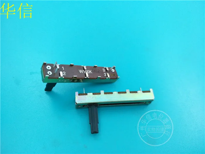 5 шт. 45 мм для Альфа ползунковый потенциометр W100K/один связь с тонкой оправой