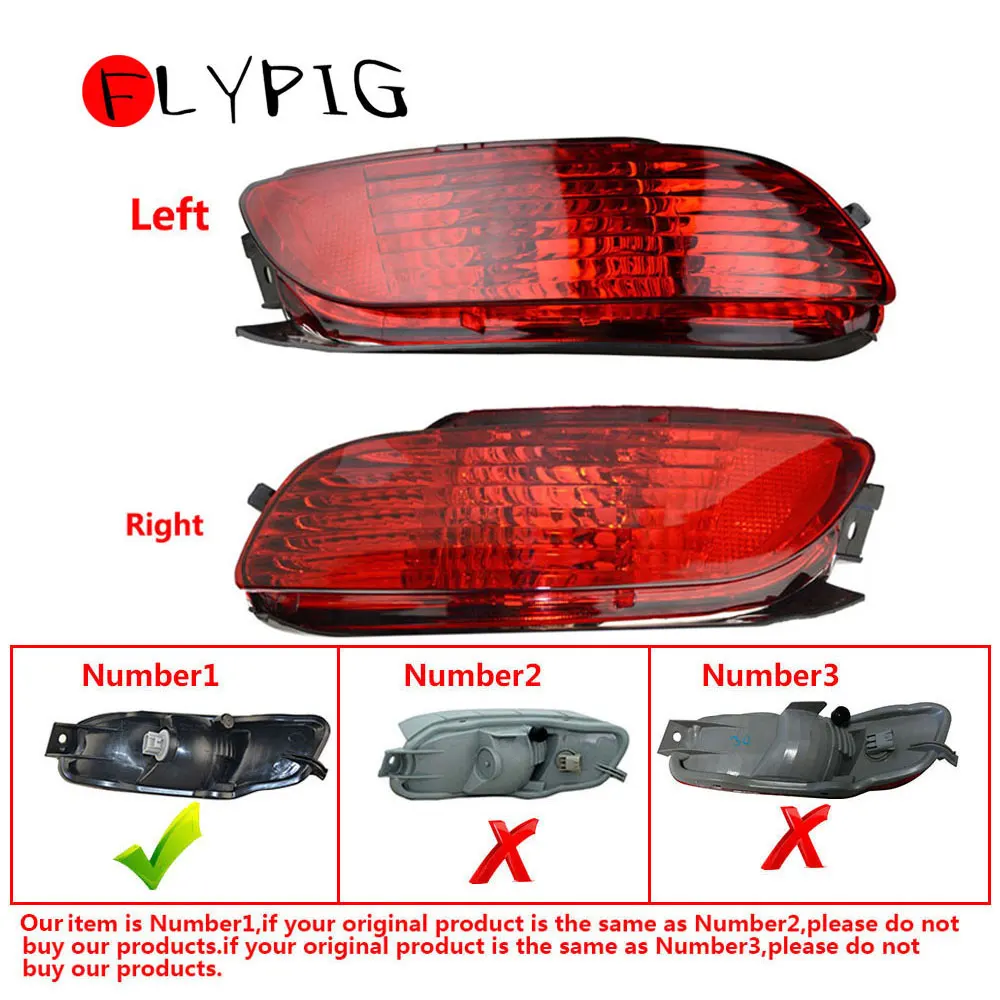 FLYPIG LH + RH задняя сторона для Lexus RX300 RX330 RX350 2003 2008 красный объектив бампер