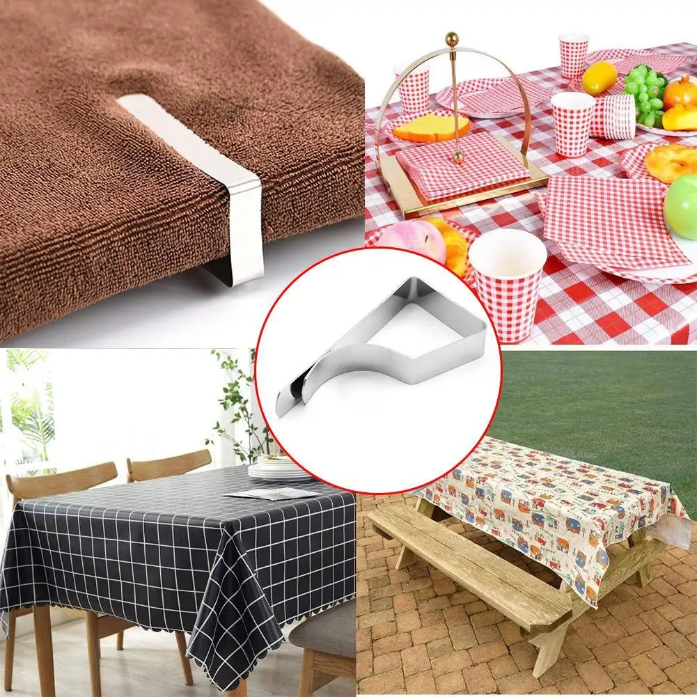 

8pcs/set Steel Table Cloth Clip Wedding Promenade Table Covers Holder Round Tablecloth Stable Clips Accessories Tools
