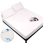 Простыня на резинке, однотонная, водонепроницаемая, высотой 30 см, 1 шт.