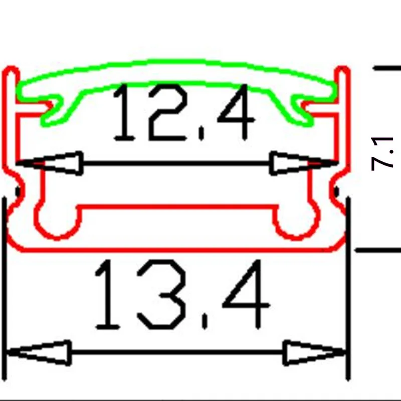 Бесплатная доставка светодиодный алюминиевый канал светильник Светодиодная