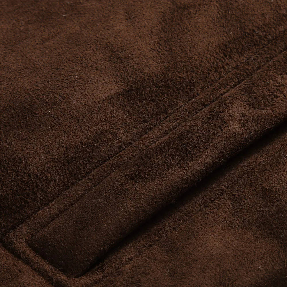 

Winter New Men's Wool Fashion Warm Outwear Thermal Overcoat Button Smart Long Trench Coats Windproof Waterproof Male Jacket