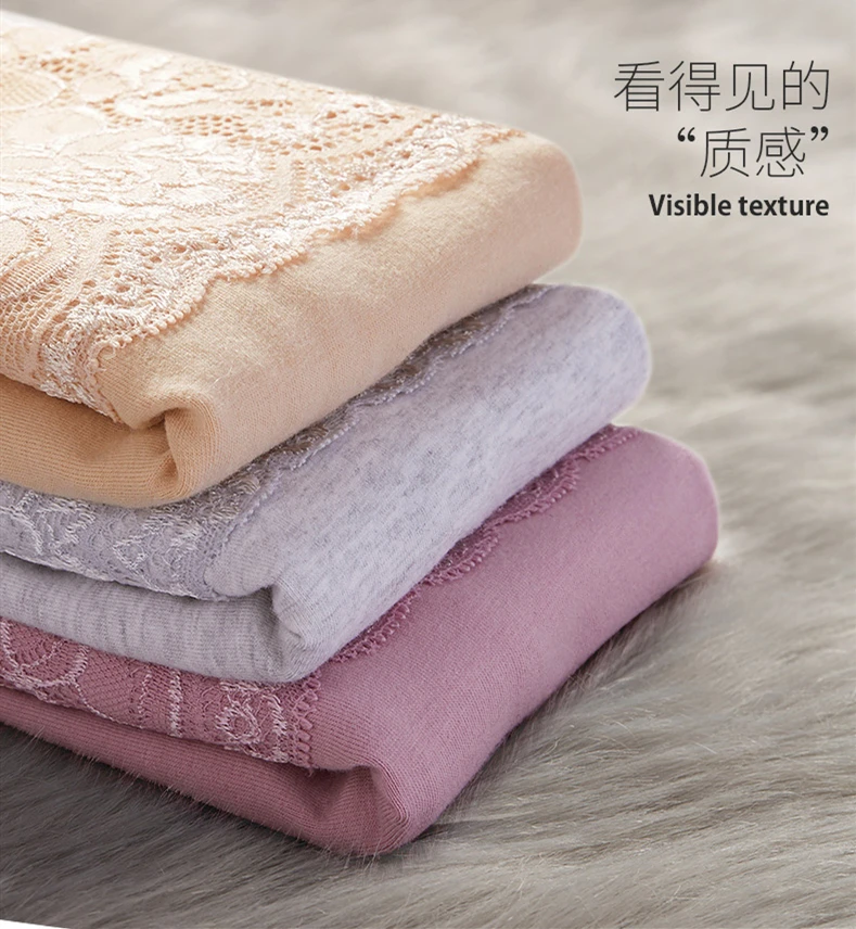 

3Pcs/lot Women Cotton Lace Underwear High Waist Rise Panties Body Shaping Lingerie Breathable Female Slimming Tummy Control Pant