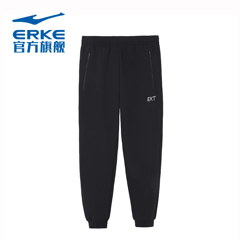 

Hongxing Erke sports pants autumn and winter men's knitted simple casual pants loose closing nine point pants pants men's pants