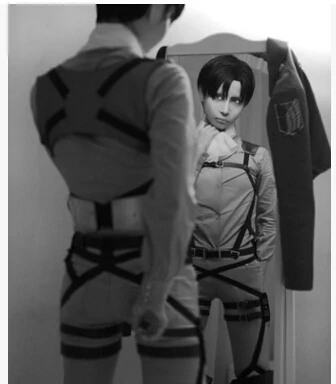

Attack on Titan Shingeki no Kyojin Recon Corps Harness belt hookshot Costume Adjustable Belts cosplay belts trench free shipping