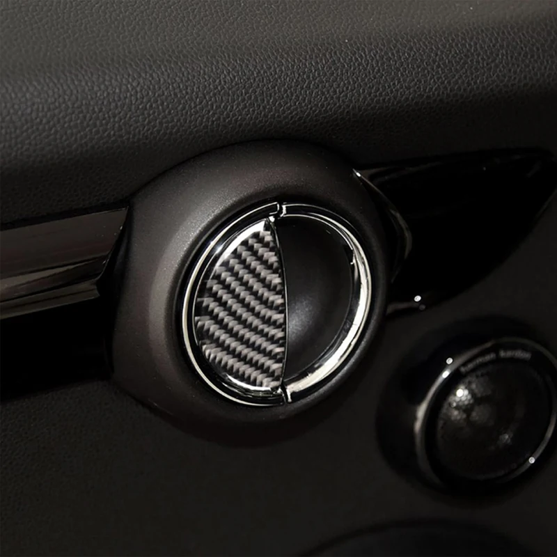 Tefanball 4 шт. для Mini Cooper F55 Clubman F54 Countryman F60 аксессуары для интерьера из углеродного волокна дверная ручка Накладка наклейки