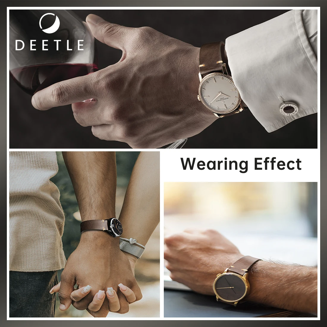 Natural Genuine Leather Watchband Quick Release Smart Watch Band 18mm 20mm 22mm 24mm for Casio Fossil Brand Cowhide Watch Strap