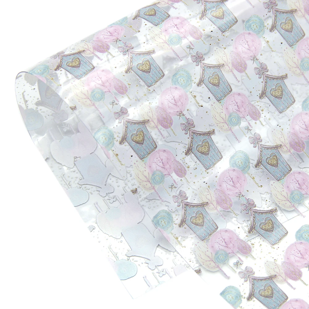 David accessories 20*33 см прозрачная УФ печать синтетический DIY лук мешок материал для
