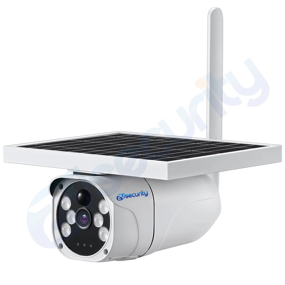 1080P Solar Power 4G SIM Card IP Camera Outdoor IP67 PIR Detect Dual Light Video Surveillance Security Wireless Battery Camera