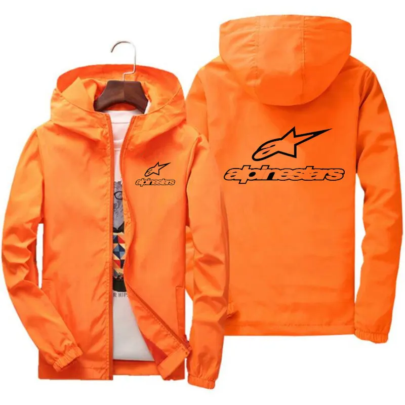 

Spring Summer Thin Jacket 2021 New Alpinestars Fashion Print Men's Street Trend Windproof Sunscreen Hoodie Plus Size M-7XL